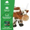 imageBig Country Toys  Woodrow The Longhorn Bull Plush  Stuffed Farm Animals  Mamas Boy Character  975 Inches Long  Polyester