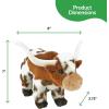 imageBig Country Toys  Woodrow The Longhorn Bull Plush  Stuffed Farm Animals  Mamas Boy Character  975 Inches Long  Polyester