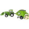 imageBig Country Toys Tractor ampamp Baler Bundle  120 Scale  Farm Toys  Green Toy Tractor  Hay Bale with Holes  Plastic