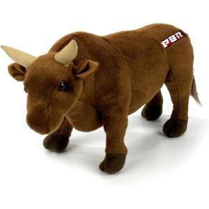imageBig Country Toys  14quot PBR Plush Bulls  Black Brown Speckled and Gray  Stuffed Animal  Stuffed Bucking Bulls  Farm Western and Rodeo Toys  Professional Bull Riders GrayBrown