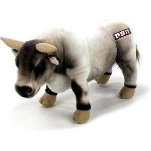 imageBig Country Toys  14quot PBR Plush Bulls  Black Brown Speckled and Gray  Stuffed Animal  Stuffed Bucking Bulls  Farm Western and Rodeo Toys  Professional Bull Riders GrayGray