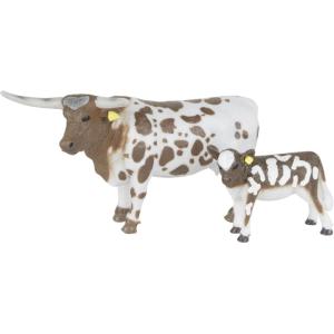 imageBig Country Toys  Roping Steer  120 Scale  Hand Painted  Hunting Toys  Farm Animal FigurinesLonghorn Cow  Calf