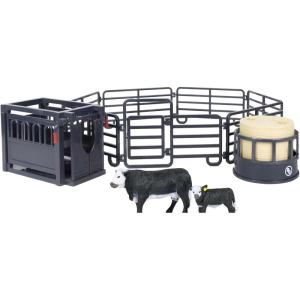 imageBig Country Toys 6666 Ranch Black Angus Ranch Set  Realistic Ranch Playset with Cattle Accessories ampamp Farm Fun6666 Ranch Black Angus Ranch Set