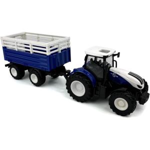 imageBig Country Toys RC Tractor ampamp Trailer Combo 124 Scale Blue