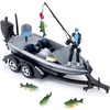 image:imageBig Country Toys  Fishing Toy Playset  Kids Fishing Set with Toy Boat  10Piece Fishing Set  Silver Metal Flake